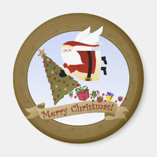 Livres père Noël | Magnet de Noël
