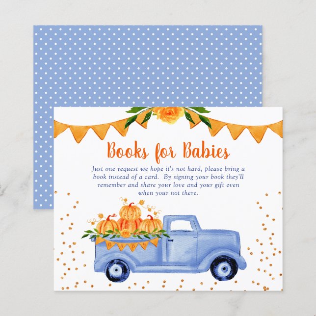 Livres Petit Citrouille Budget Bleu pour Bébés (Devant / Derrière)