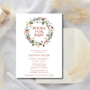 Livres Pour Baby Floral Baby shower Invitation