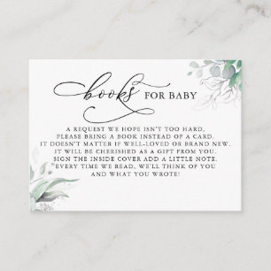 Livres Pour Baby Silver Greenery Demande Carte