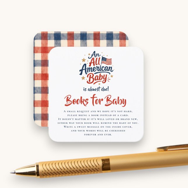 Livres pour bébé américain pour encart de fête pré (Créateur téléchargé)