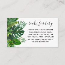 Livres pour bébé | Baby shower Invitation Insertio