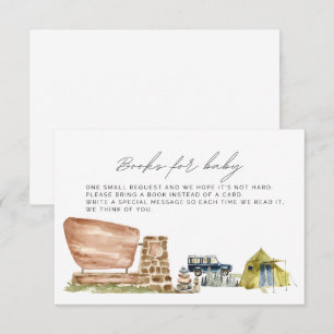 Livres pour bébé, carte Baby shower, Nation