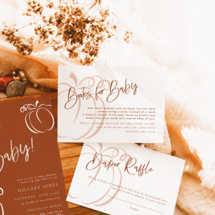 Livres pour bébé Citrouille Boho Baby shower en te