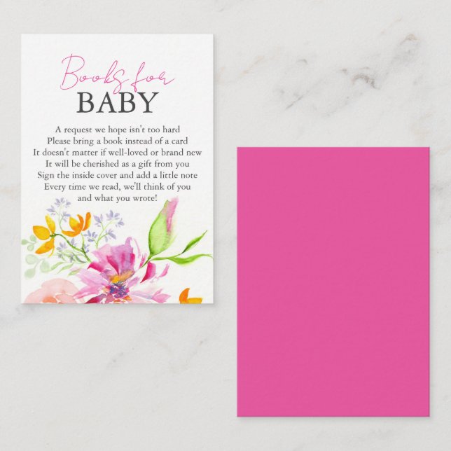 Livres Pour Bébé Invitations Cartes De Boîtier (Devant / Derrière)