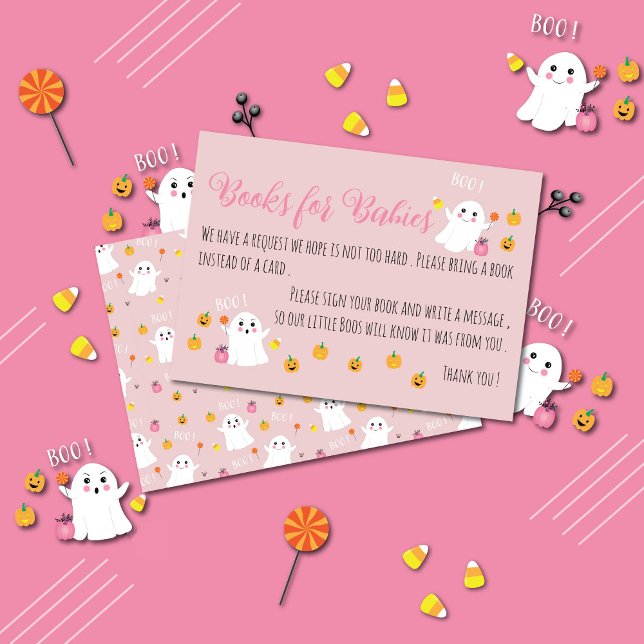Livres pour bébés Carte de boîtier rose Halloween (Créateur téléchargé)