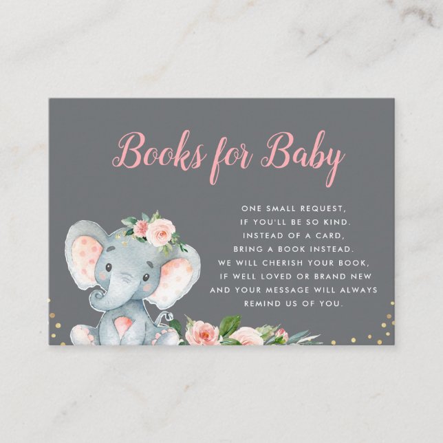 livres pour bébés éléphants mignons pour carte béb (Devant)