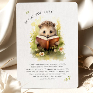Livres pour carte de boîtier de Baby shower Hériss