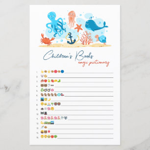 Livres pour enfants sous la mer emoji pictionary