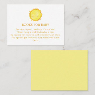 Livres Sun pour carte de boîtier bébé