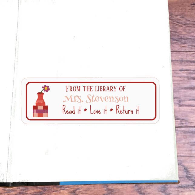 Livres Vase Classroom Bibliothèque Stickers Budget (Créateur téléchargé)