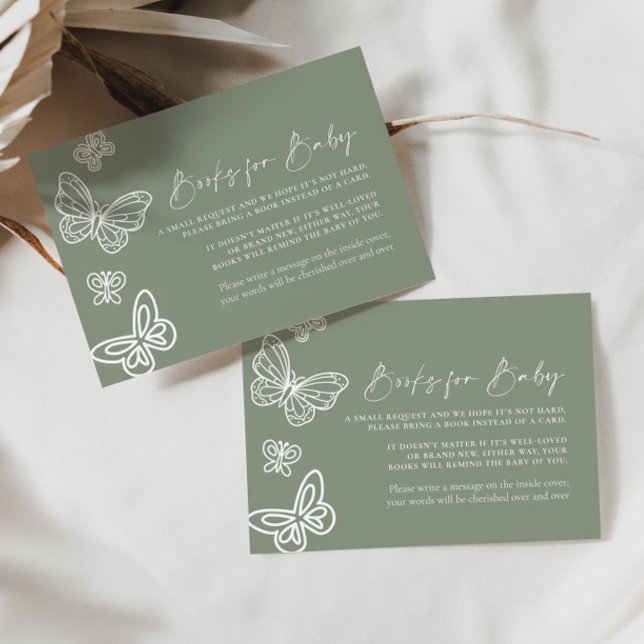 Livres verts Sage pour carte bébé (Créateur téléchargé)