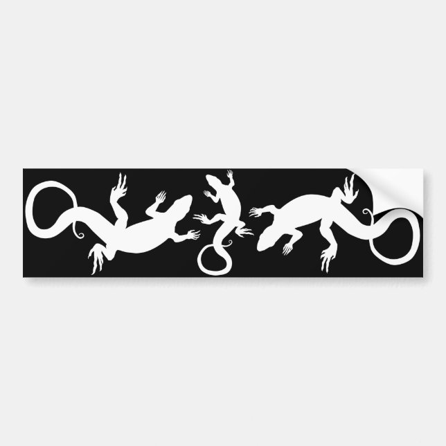 Lizard Art Cadeaux Lizard Bumper Sticker Art Repti (Devant)