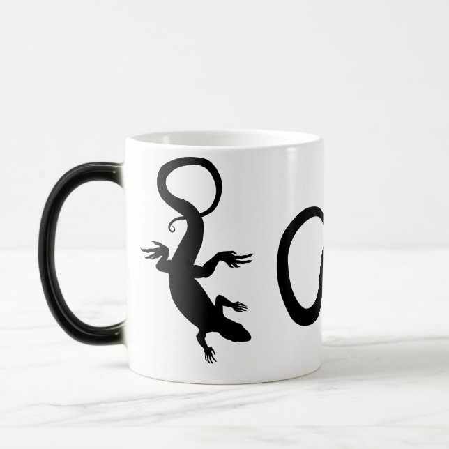 Lizard Art Coffee Cup Cool Reptile Lizard Mugs (Gauche)