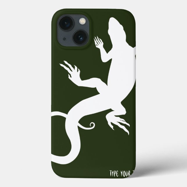 Lizard Art coque ipad Coque reptile personnalisé (Verso)