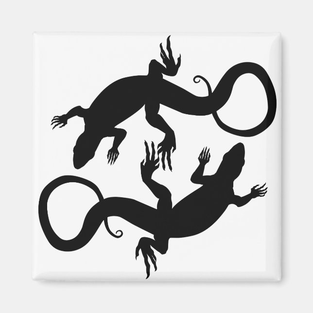 Lizard Art Fridge Magnet (Devant)