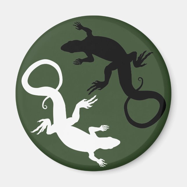 Lizard Art Fridge Magnet Reptile Magnets & GIfts (Devant)