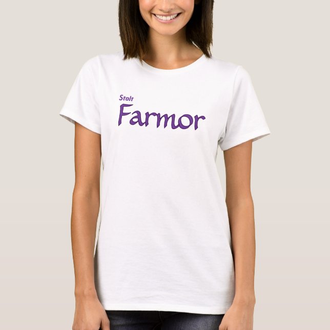 Ljus tröja för nybliven farmor T-Shirt (Devant)