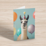 Llama Alpaca Funny carte d'anniversaire<br><div class="desc">Cette conception peut être personnalisée en choisissant l'option Modifier la conception. Vous pouvez également transférer sur d'autres objets. Contactez-moi à l'adresse colorflowcreations@gmail.com ou utilisez l'option conversation en haut de la page si vous souhaitez avoir cette conception sur un autre produit ou si vous avez besoin d'aide pour cette conception. Je...</div>