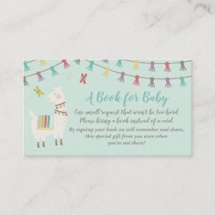 Llama Apporte Une Carte De Baby shower De Livre