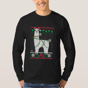 Llama avec les lumières de Noël laides Sweat de No