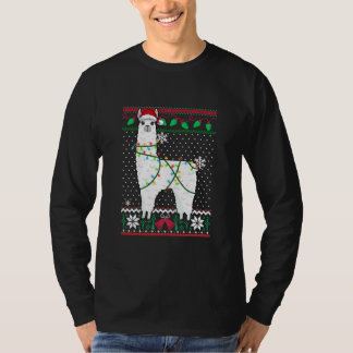 Llama avec les lumières de Noël laides Sweat de No
