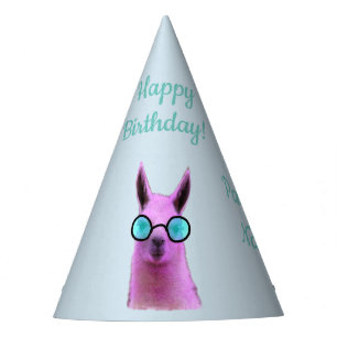 Llama cool rose ! Chapeau de fête