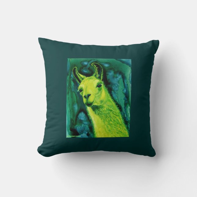 Llama Coussin - "Llemon-Llime Llama" (Recto)