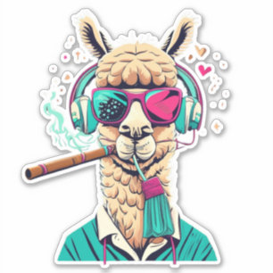 Llama Explorez Notre Adorable Sticker Llama Collec