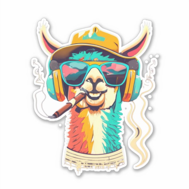 Llama Lovers Unite Achetez notre Sticker (Devant)