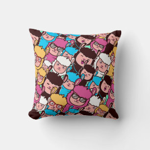Llama motif lancer oreiller