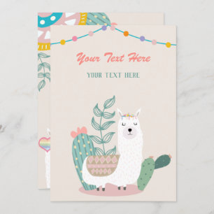 Llama Tout Événement Invitation