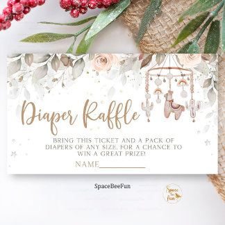 Llama Toys Boho Diaper Demande Carte de fermeture