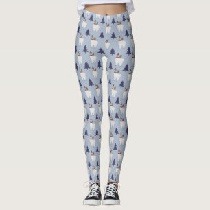 "Llama Wonderland" Leggings de Noël