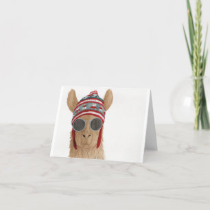 Llamas à Shades : Carte de voeux de juillet 4"x5.6