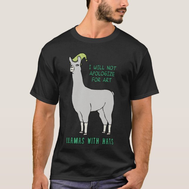 Llamas Avec Casquette Carl Classic T-Shirt (Devant)
