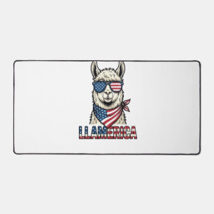 Llamerica Lama Patriotique Design Vector Vintage_1