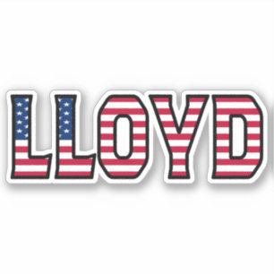Lloyd Name Prénom USA Sticker Stickerset
