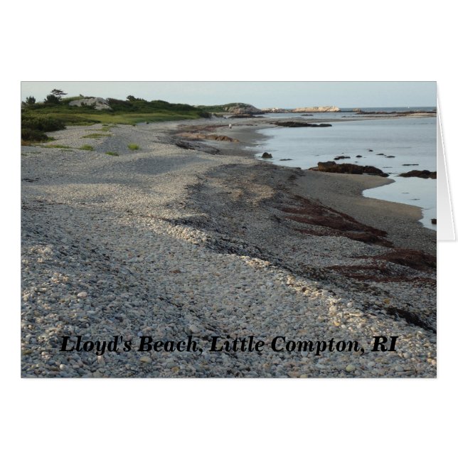 Lloyd's Beach, Little Compton, Rhode Island Card (Devant horizontal)