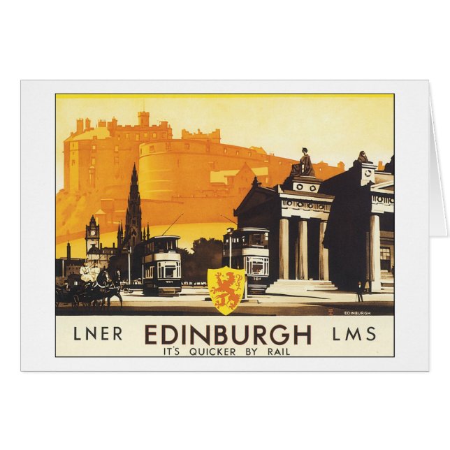 LNER Edinburgh LMS C'est plus rapide en train (Devant horizontal)