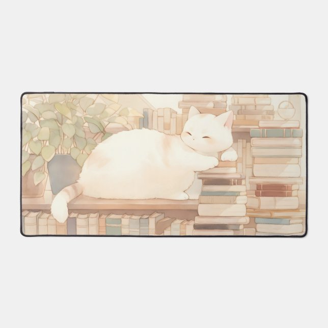 Lo-Wi-Fi Cosy Kitty Desktop Mat Mousepad (Recto)