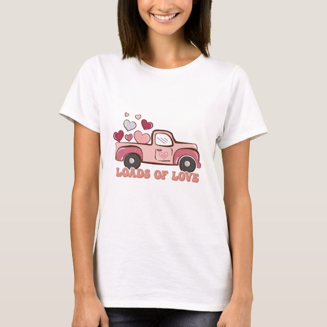 Loads d'amour Valentines Day T-Shirt (Devant)