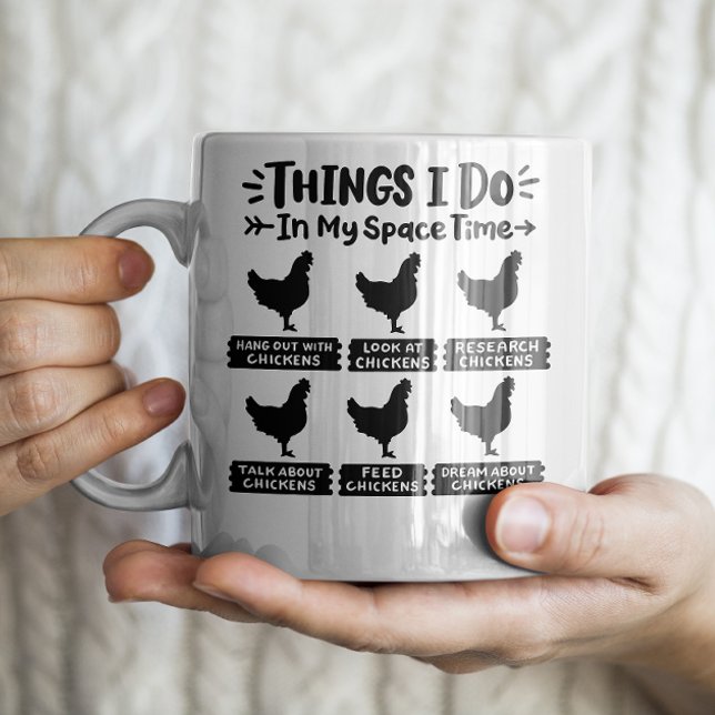 L'obsession du poulet drôle Mug (Créateur téléchargé)