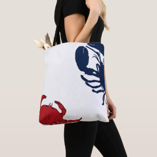 Lobster Crabe Grand Design Rouge Blanc Bleu Sac