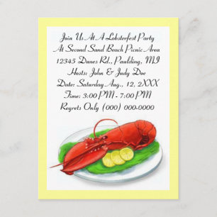 LOBSTER LOBSTERFEST BAKE BOIL INVITATION