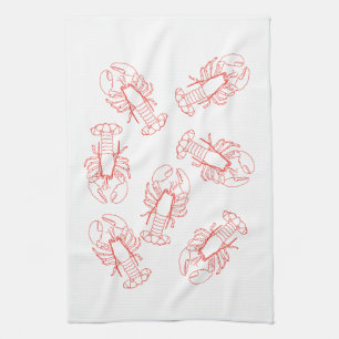 Lobsters Galore Tea Serviette