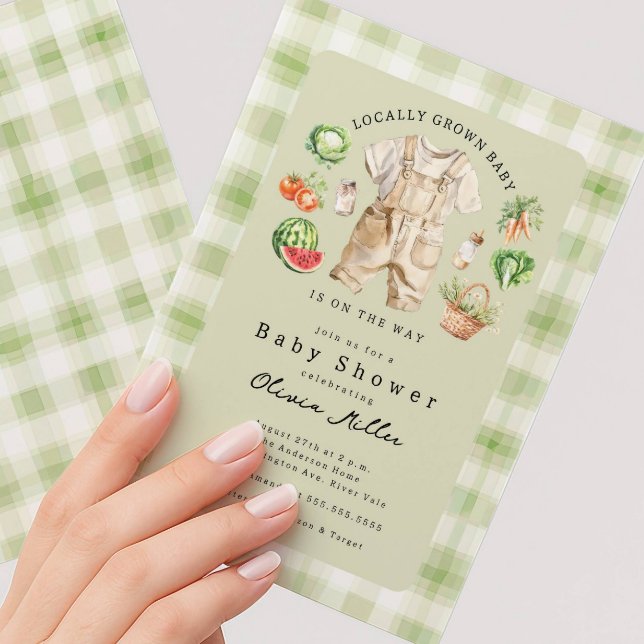 Locally Grown Baby Shower Invitation (Créateur téléchargé)