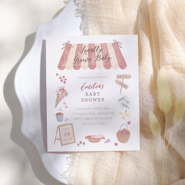 Locally Grown Farmer's Market Baby Shower Budget (Créateur téléchargé)
