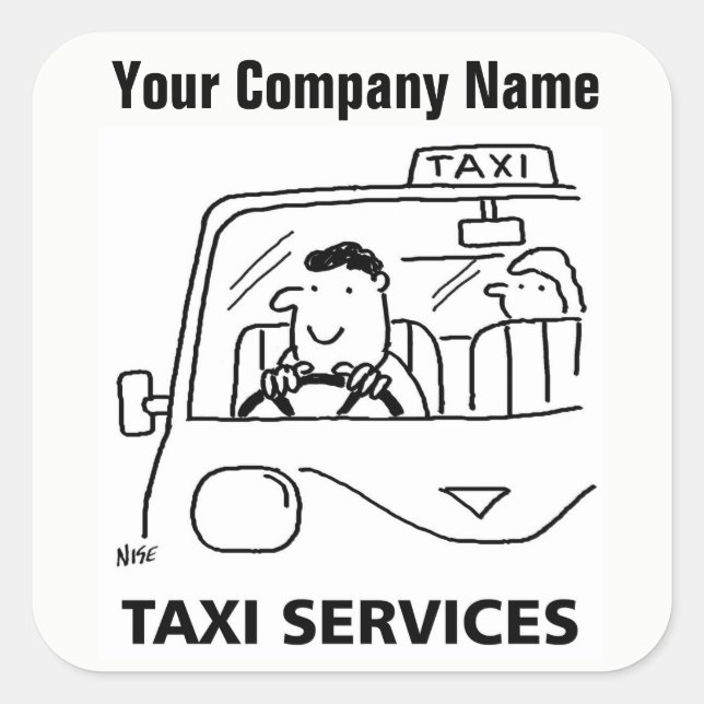 Location de voiture et services de taxi Stickers d (Devant)