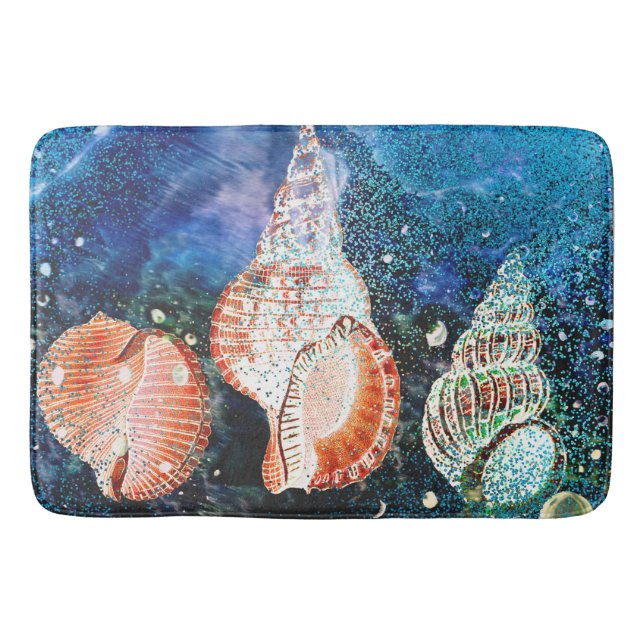L'océan d'imaginaire écosse le tapis de bain fait (Devant)